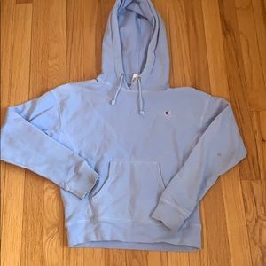 Light blue champion hoodie